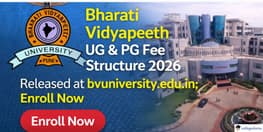Bharati Vidyapeeth UG and  PG Fee Structure 2026